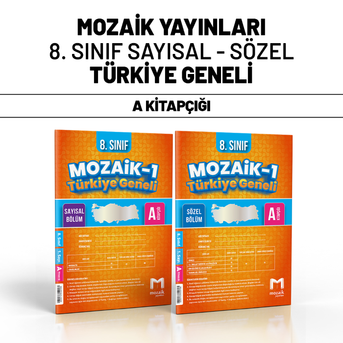 MOZAİK 08.SINIF TÜRKİYE GENELİ SAY/SÖZ 1-A -25-26